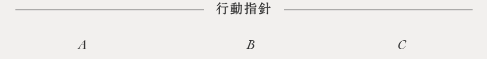 行動指針　ABC